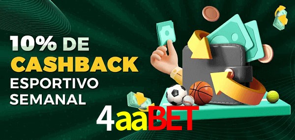 10% de bônus de cashback na 4aabet